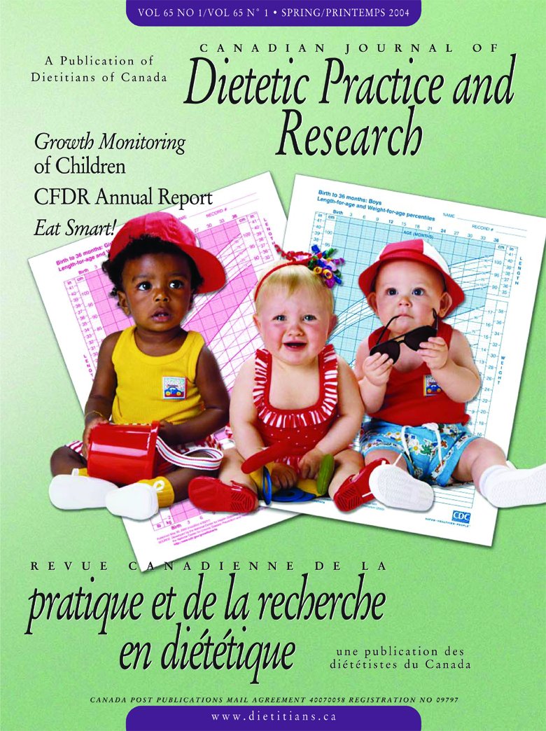 cover image Canadian Journal of Dietetic Practice and Research