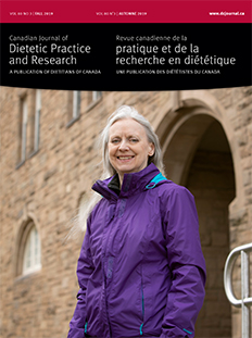 cover image Canadian Journal of Dietetic Practice and Research