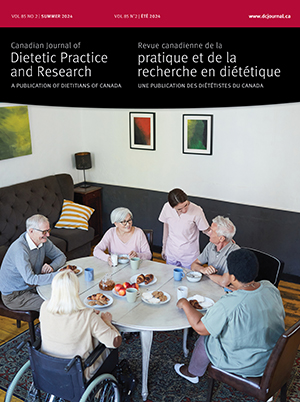 Canadian Journal of Dietetic Practice and Research volume 85, issue 2 cover