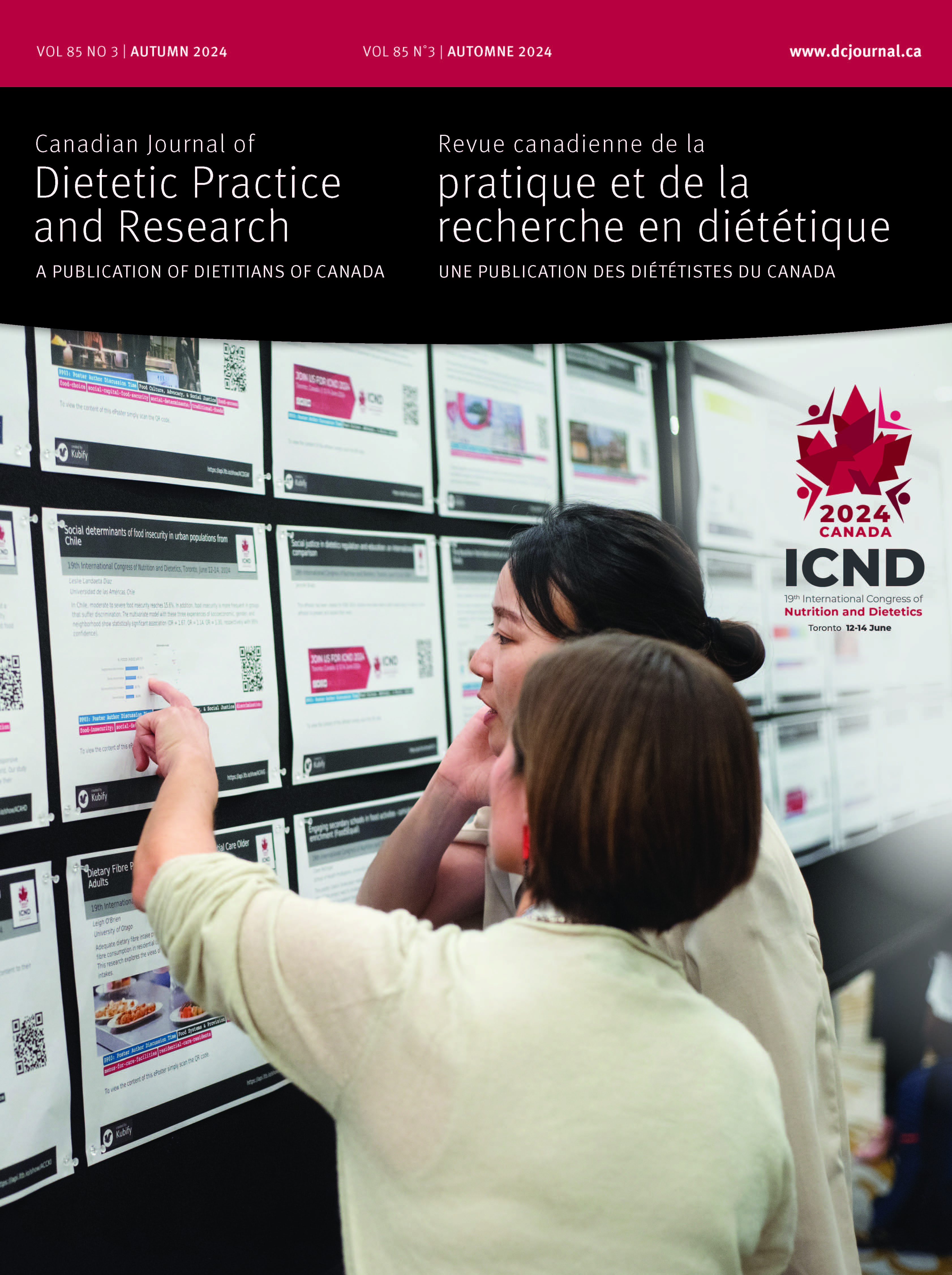 Canadian Journal of Dietetic Practice and Research volume 85, issue 3 cover